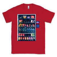 Red Funny Costumes for Halloween Vending Machine Silvester Classic Tee - minhPixels