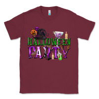 Burgundy Halloween Party Classic Tee - texasbilliewilder