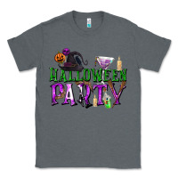Charcoal Heather Halloween Party Classic Tee - texasbilliewilder