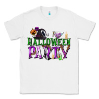 White Halloween Party Classic Tee - texasbilliewilder