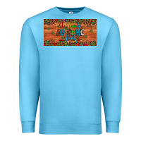 Ocean Blue i teach au some kids license plate Premium Sweatshirt - Artiststas