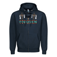 Navy no perfect just forgiven Zipper Hoodie - CowhideDigitalArt