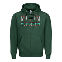 Sports Green no perfect just forgiven Zipper Hoodie - CowhideDigitalArt