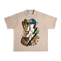 French Oak Lightning bolt Baseball Urban Heavy Tee - HowdyJamesFarm
