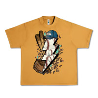 Peanut Butter Lightning bolt Baseball Urban Heavy Tee - HowdyJamesFarm