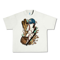 Pistachio Lightning bolt Baseball Urban Heavy Tee - HowdyJamesFarm
