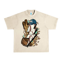 Sandshell Lightning bolt Baseball Urban Heavy Tee - HowdyJamesFarm