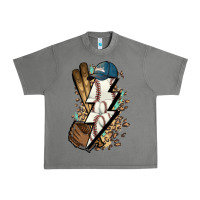 Tornado Lightning bolt Baseball Urban Heavy Tee - HowdyJamesFarm