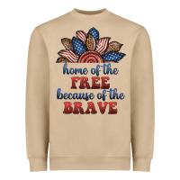 Mushroom home of the free because of the brave Heavyweight Sweatshirt - BundleAndBundleShop