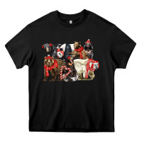 Black Christmas Bear Family Heavy Core Tee - LillyAllenDesigns
