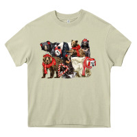 Mossy Christmas Bear Family Heavy Core Tee - LillyAllenDesigns