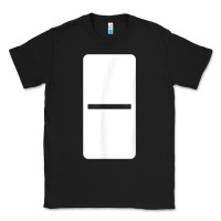 Black Double Blank Dominoes Halloween Costume Domino Game Classic Tee - minhPixels