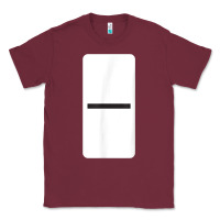 Burgundy Double Blank Dominoes Halloween Costume Domino Game Classic Tee - minhPixels
