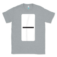 Heather Grey Double Blank Dominoes Halloween Costume Domino Game Classic Tee - minhPixels
