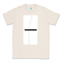 Natural Double Blank Dominoes Halloween Costume Domino Game Classic Tee - minhPixels