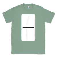 Sage Double Blank Dominoes Halloween Costume Domino Game Classic Tee - minhPixels