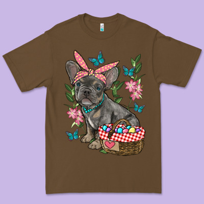 Easter French Bulldog Premium Tee Designed By Ranaportraitstore