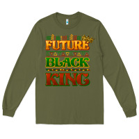 Army Green Future black king Long Sleeve Tee - HowdyJamesFarm
