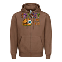 Chestnut spooky pumpkin Zipper Hoodie - SublimationCraftShop
