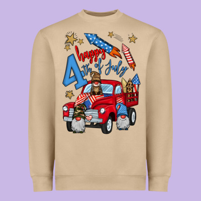 4th Of July Truck  1 Heavyweight Sweatshirt Designed By Bundleandbundleshop