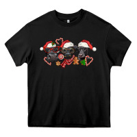 Black Christmas Black Angus Cows Heavy Core Tee - LillyAllenDesigns