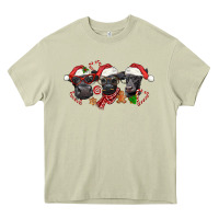 Mossy Christmas Black Angus Cows Heavy Core Tee - LillyAllenDesigns