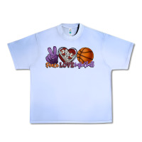 Grape Ice Peace love Basketball Urban Heavy Tee - HowdyJamesFarm