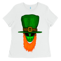 White St. Patrick' Day Gnome Ladies Tee - Bettercallsaul