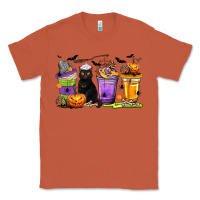 Copper Halloween Cat Coffee Cups Classic Tee - texasbilliewilder