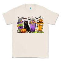Natural Halloween Cat Coffee Cups Classic Tee - texasbilliewilder