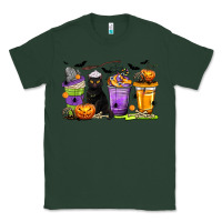Sports Green Halloween Cat Coffee Cups Classic Tee - texasbilliewilder