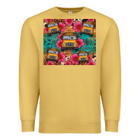 School Bus Leopard Cowhide Premium Sweatshirt | Teevron