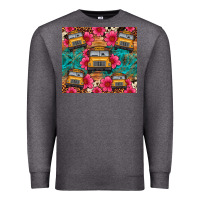 Charcoal Heather school bus leopard cowhide Premium Sweatshirt - Artiststas