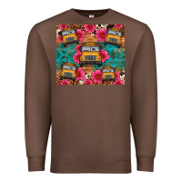 Chestnut school bus leopard cowhide Premium Sweatshirt - Artiststas