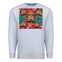 Heather Grey school bus leopard cowhide Premium Sweatshirt - Artiststas