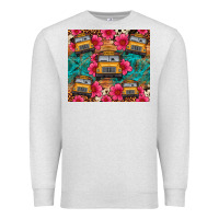 Oatmeal Heather school bus leopard cowhide Premium Sweatshirt - Artiststas