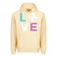Pina Colada Soccer Gift for Girls Women I Love Soccer Vintage Premium Hoodie - minhPixels