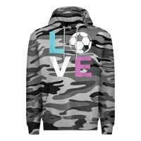 Soccer Gift For Girls Women I Love Soccer Vintage Premium Hoodie | Teevron