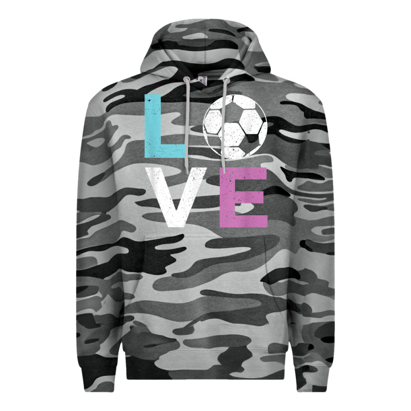 Soccer Gift For Girls Women I Love Soccer Vintage Premium Hoodie by minhPixels | Teevron