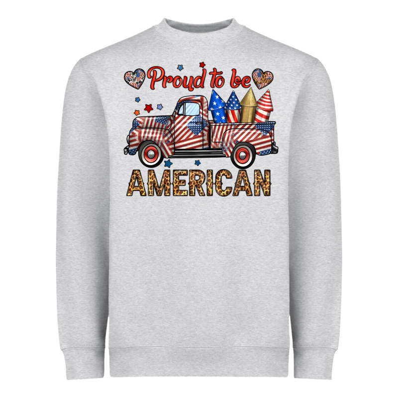 Proud To Be American Truck Heavyweight Sweatshirt by BundleAndBundleShop | Teevron