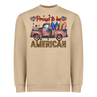 Mushroom proud to be american truck Heavyweight Sweatshirt - BundleAndBundleShop