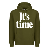 Army Green its time Premium Hoodie - minhPixels