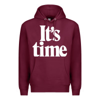 Burgundy its time Premium Hoodie - minhPixels