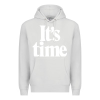 Dove Grey its time Premium Hoodie - minhPixels