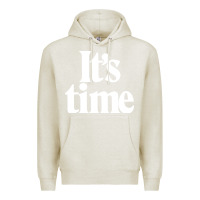 Oatmeal Heather its time Premium Hoodie - minhPixels