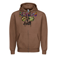 Chestnut nonnie of both Zipper Hoodie - CowhideDigitalArt