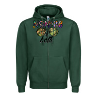 Sports Green nonnie of both Zipper Hoodie - CowhideDigitalArt