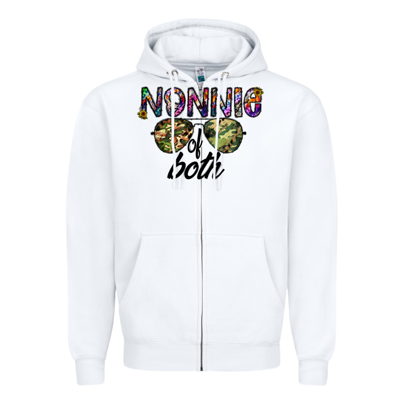 Nonnie Of Both Zipper Hoodie by CowhideDigitalArt | Teevron