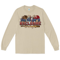 Mushroom Take me out to ball game baseball Long Sleeve Tee - HowdyJamesFarm