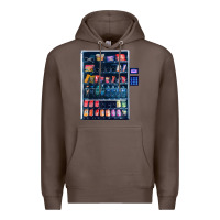 Coffee Funny Costumes for Halloween Vending Machine Silvester Premium Hoodie - minhPixels